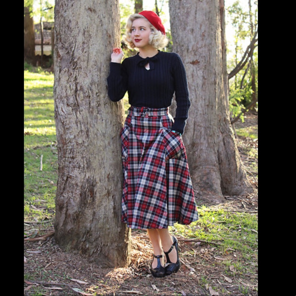 ❤️Collectif tartan checkered Sherwood skirt❤️